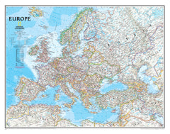 Europe National Geographic 1171 x 911 mm Wall Map