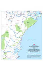 New South Wales State Electoral Divisions and Local Government Areas Map - ILLIWARRA