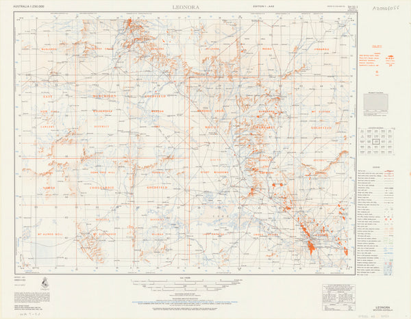 Western Austalia Historical Gold Field Maps - Leonora