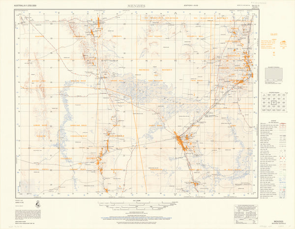 Western Austalia Historical Gold Field Maps - Menzies