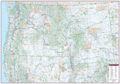 Northwestern United States Wall Map 1325 x 928mm