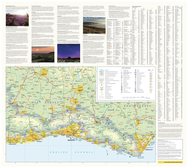 South Downs National Park Map - East by Collins