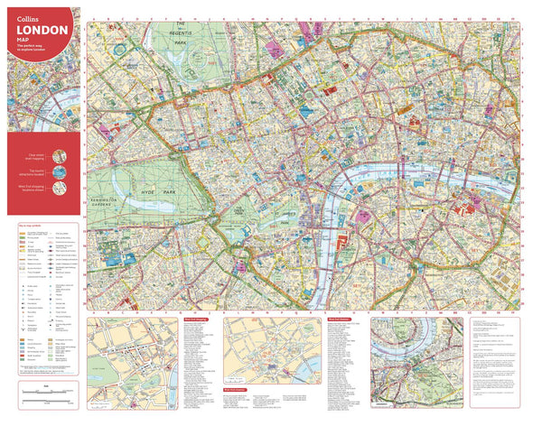 Central London Pocket Map by Collins