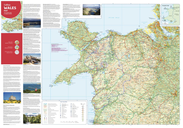 Wales Pocket Map - North by Collins