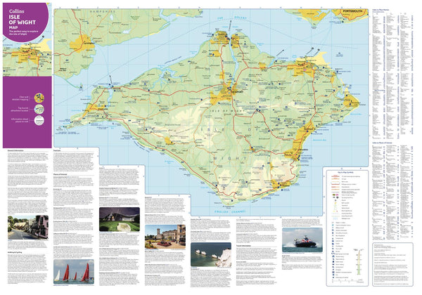 Isle of Wight Pocket Map by Collins