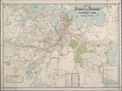 Sydney Tramways Wall Map