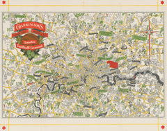 Charrington's Map & Guide to London Football Grounds