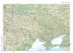 Ukraine Collins 834 x 609mm Wall Map