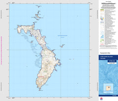 Lord Howe Island 0734-4N Topographic Map 1:25k