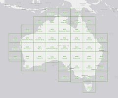 SI-55 Canberra 1:1 Million General Reference Topographic Map