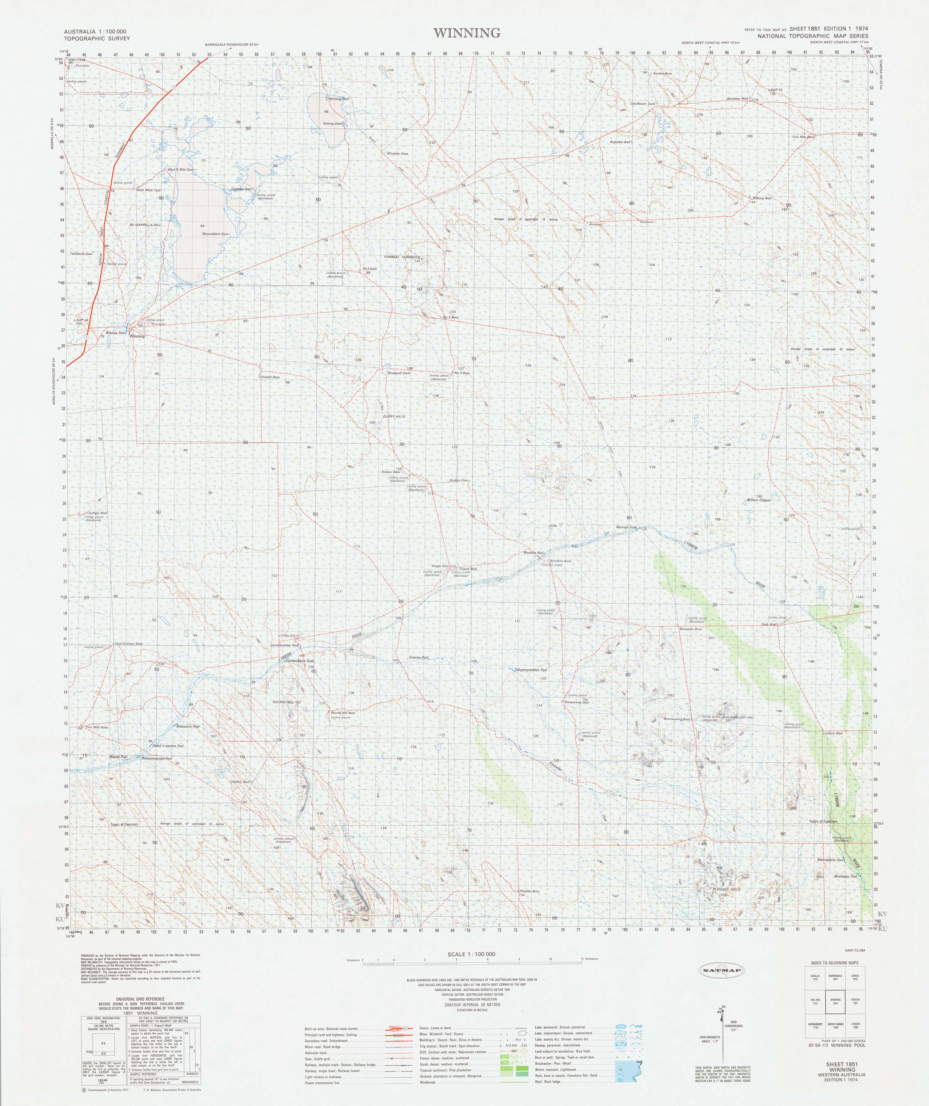 Buy 1851 Winning 1100k Topographic Map 1253