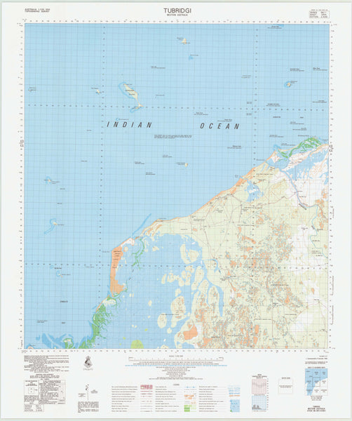 1854 Tubridgi 1:100k Topographic Map