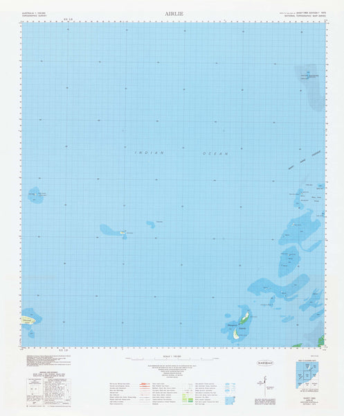 1955 Airlie 1:100k Topographic Map