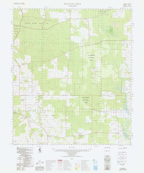 2037 Badgingarra 1:100k Topographic Map