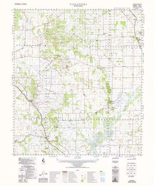 2039 Yandanooka 1:100k Topographic Map