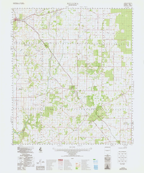 2040 Mullewa 1:100k Topographic Map