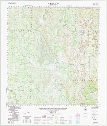 Buy 2051 Maroonah 1:100k Topographic Map