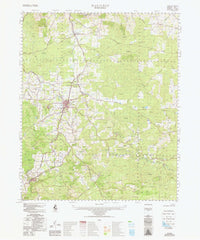 2129 Manjimup 1:100k Topographic Map