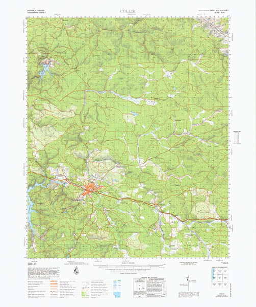 2131 Collie 1:100k Topographic Map