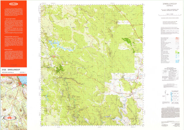 Buy 2132 Dwellingup 1:100k Topographic Map