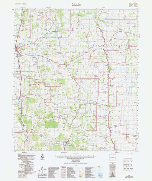 2136 Moora 1:100k Topographic Map