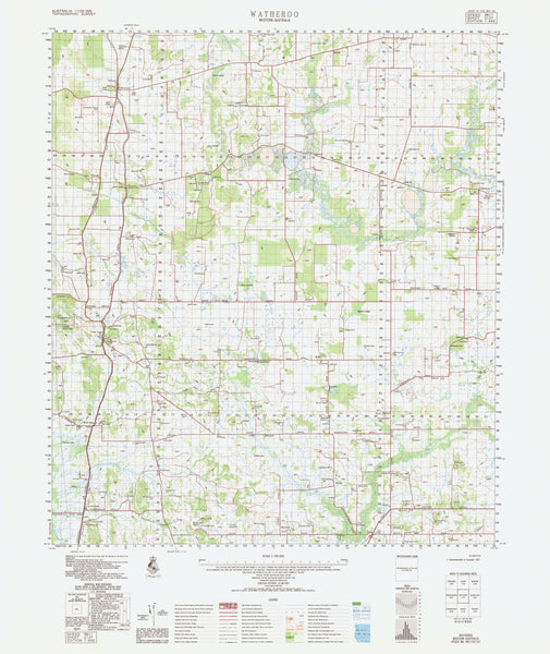 2137 Watheroo 1:100k Topographic Map