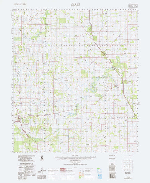 2138 Caron 1:100k Topographic Map