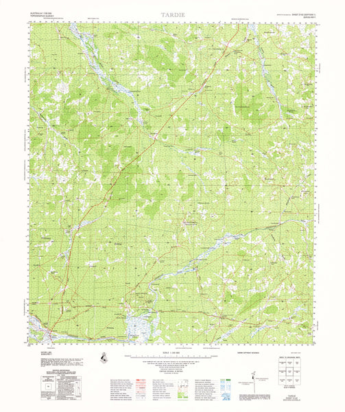 2142 Tardie 1:100k Topographic Map