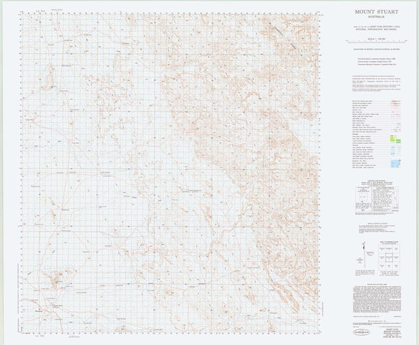 2153 Mount Stuart 1:100k Topographic Map