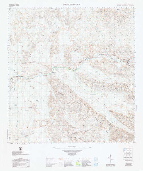 2154 Pannawonica 1:100k Topographic Map