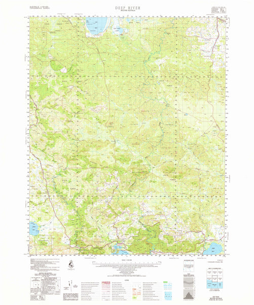 2228 Deep River 1:100k Topographic Map