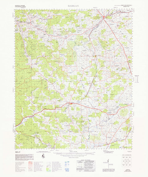 2231 Darkan 1:100k Topographic Map