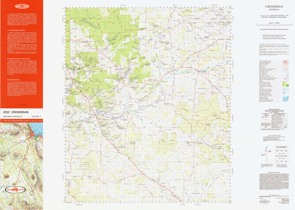 2232 Crossman 1:100k Topographic Map