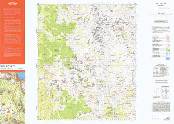 2233 Beverley 1:100k Topographic Map