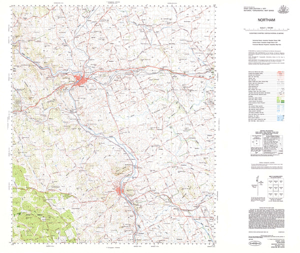 2234 Northam 1:100k Topographic Map