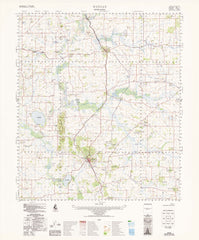 2236 Wongan 1:100k Topographic Map