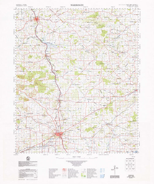 2332 Narrogin 1:100k Topographic Map