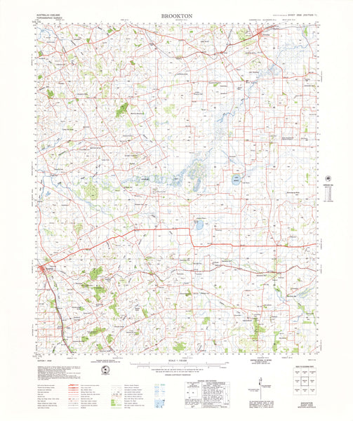 2333 Brookton 1:100k Topographic Map