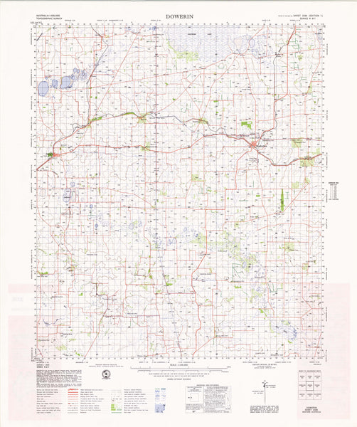 2335 Dowerin 1:100k Topographic Map