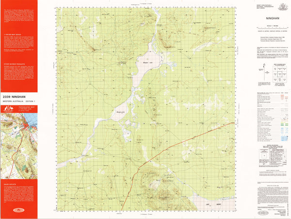 2339 Ninghan 1:100k Topographic Map