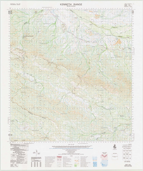 2350 Kenneth Range 1:100k Topographic Map