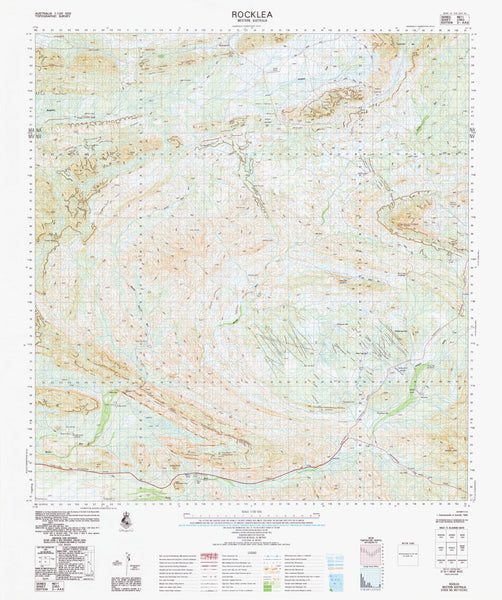 2352 Rocklea 1:100k Topographic Map