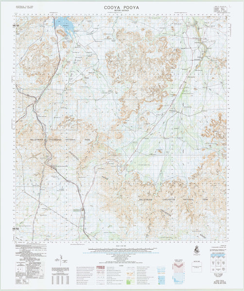 2355 Cooya Pooya 1:100k Topographic Map