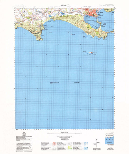 2427 Albany 1:100k Topographic Map