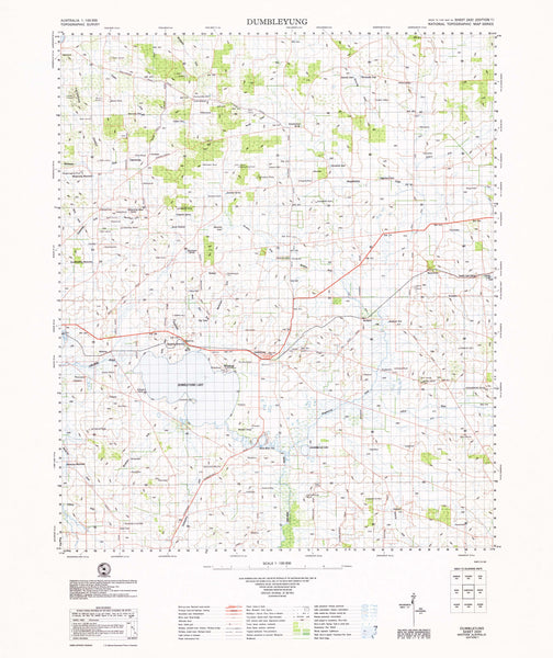 2431 Dumbleyung 1:100k Topographic Map