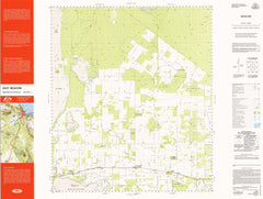 2437 Beacon 1:100k Topographic Map