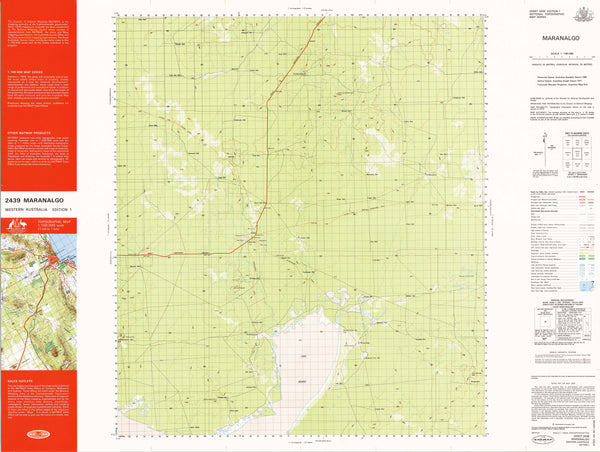 2439 Maranalgo 1:100k Topographic Map