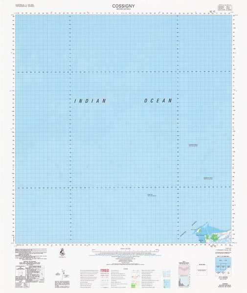 2457 Cossigny 1:100k Topographic Map