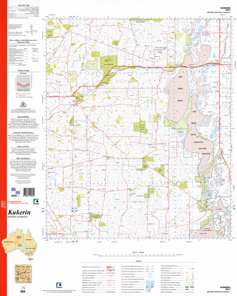 2531 Kukerin 1:100k Topographic Map