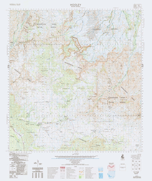 2554 Hooley 1:100k Topographic Map